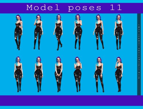 Model poses 11