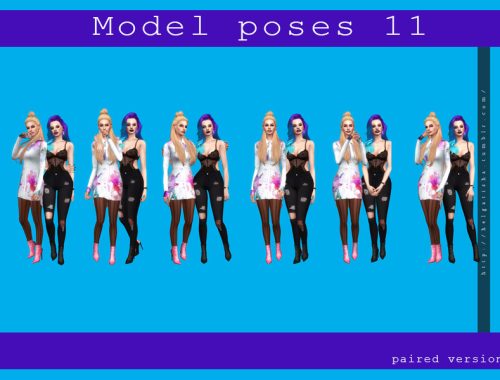 Model poses 11