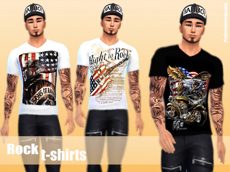 Rock T-shirts - The Sims 4 Catalog