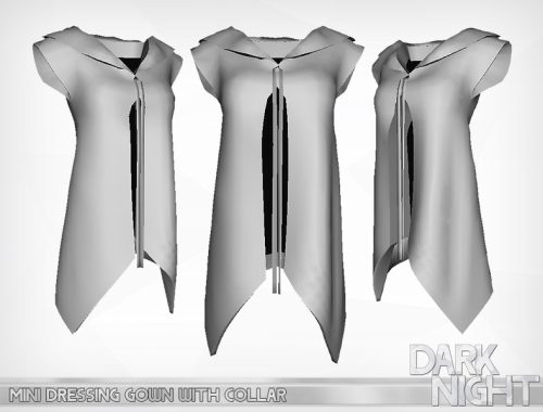 Mini Dressing Gown with Collar