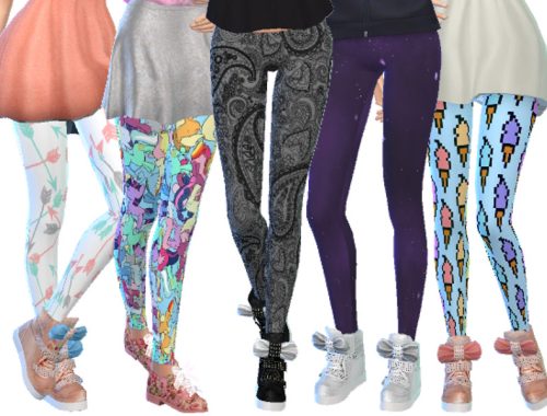 Tumblr Themed Leggings Pack Six
