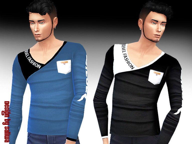 Diesel Long Sleeve Top - The Sims 4 Catalog