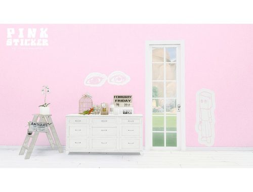 PINK STICKER set
