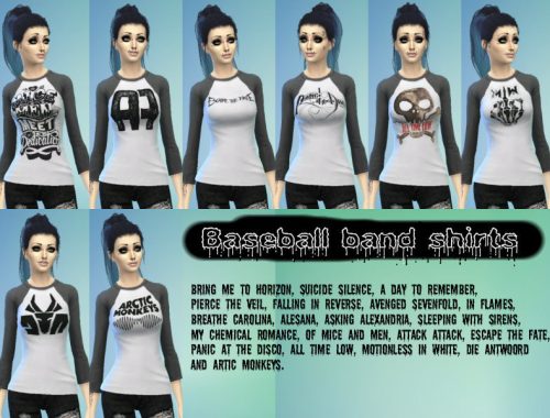 Baseball band shirts