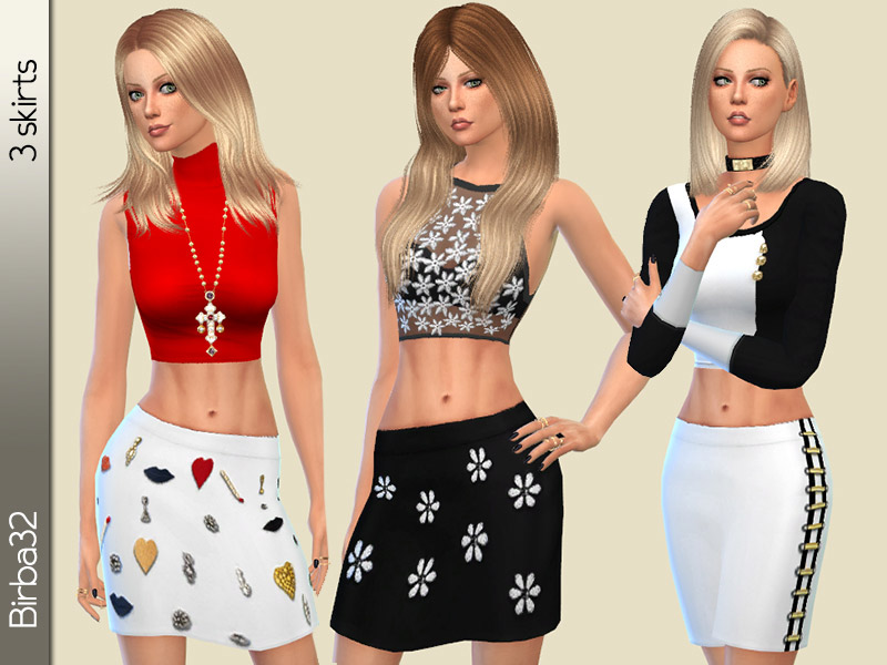 Mini skirt Accessorized - The Sims 4 Catalog