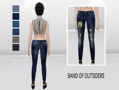 Queenie Distressed Jeans