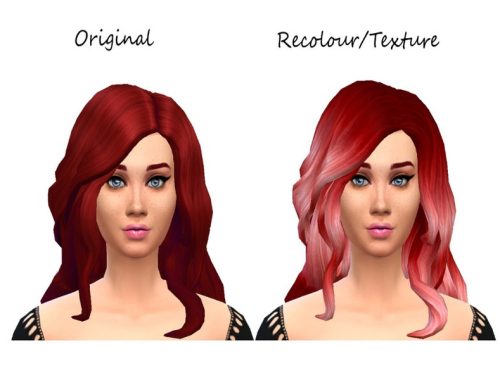 Messy Curls With Bangs, Recolour and Retexture