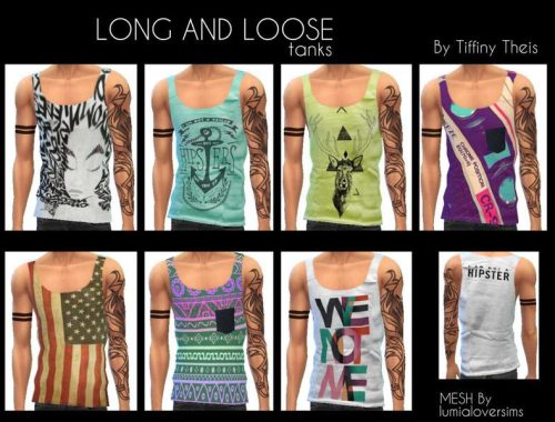 Loose fit hipster set