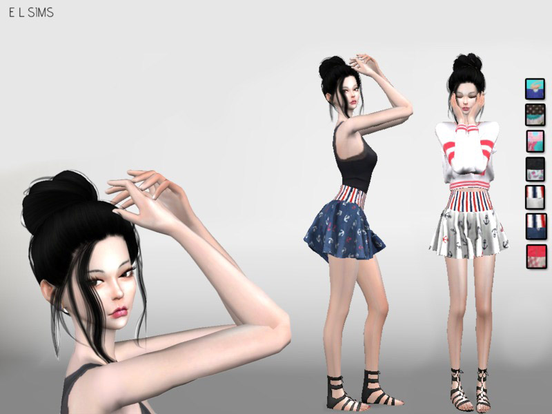 Elegant-Lily_Ruffle_Skirt - The Sims 4 Catalog