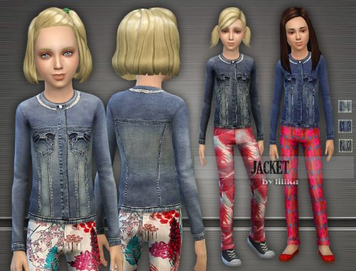 Short Denim Jacket & Pants - Set