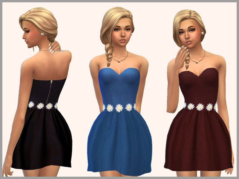 Daisy Skater Dress - The Sims 4 Catalog