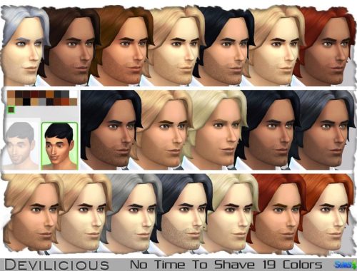 No Time To Shave Stubly Beard