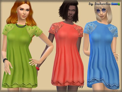 Dress Lace Raglan