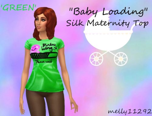 Baby Loading Silk Maternity Top