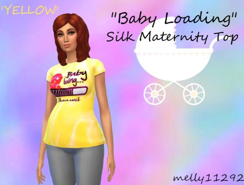 Baby Loading Silk Maternity Top