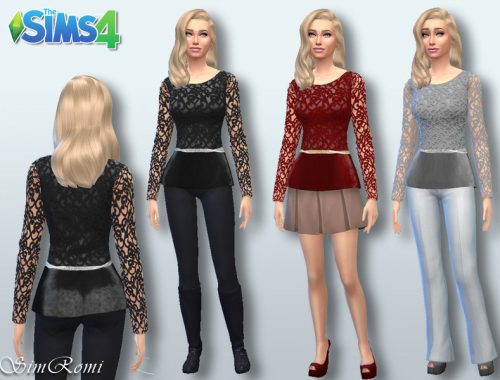 Leather and Lace Top TF to EF