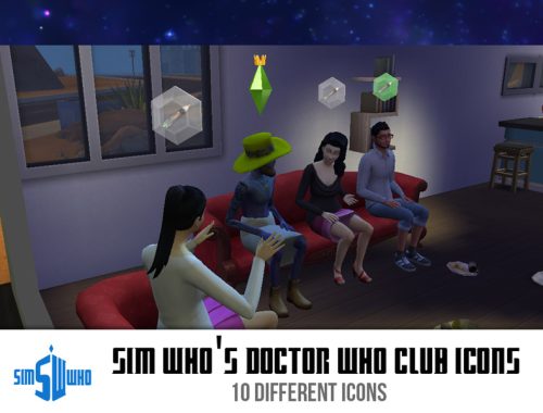Sim Who's Doctor Who Club Icons