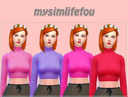 Turtleneck crop top