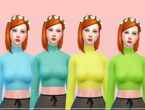 Turtleneck crop top