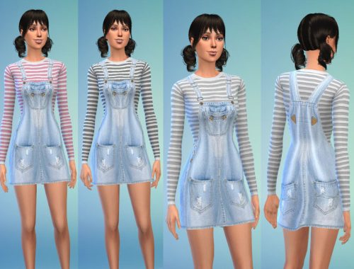 Denim Dress & Long Shirt