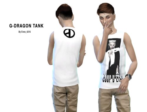 G-Dragon K-Pop Tank Tops for Male - Backyard SP needed