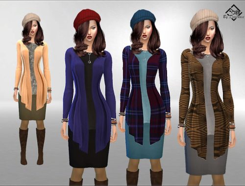 Dress with Cardigan