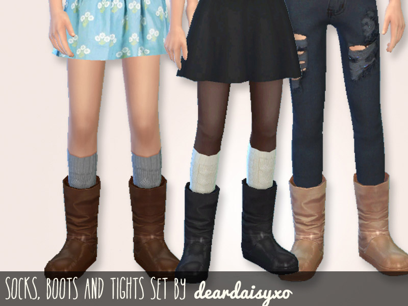 Boots, Socks and Tights Set - The Sims 4 Catalog