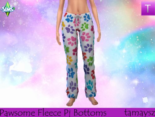 Pawsome Fleece Pajama Bottoms