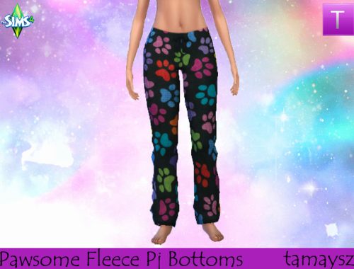 Pawsome Fleece Pajama Bottoms