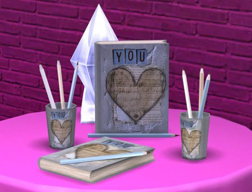 Romantic Writer set