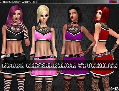 Rebel Cheerleader Costume Set