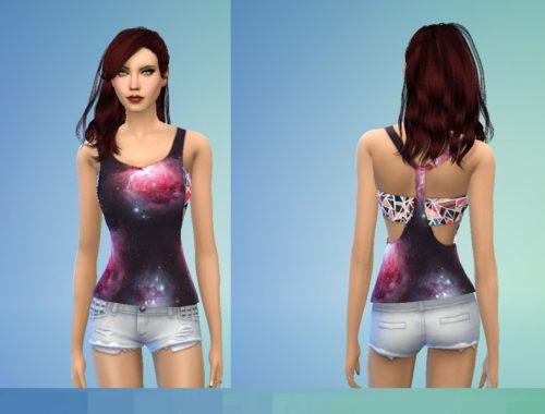 Hipster Galaxy Tank Set