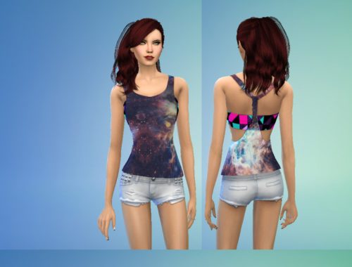 Hipster Galaxy Tank Set