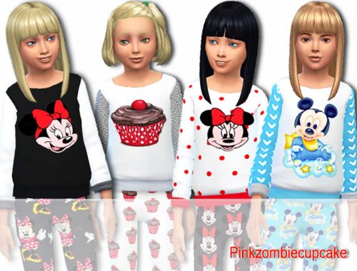 Mickey and Minnie cotton pyjama set