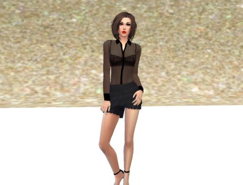 Black Transparent Shirt