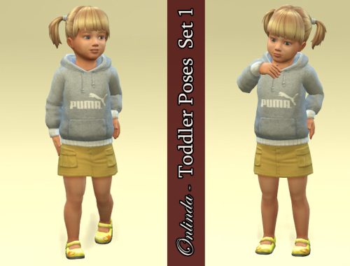 Toddler Poses - Set 1