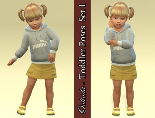 Toddler Poses - Set 1