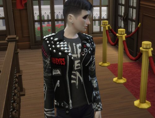 Goth Patches Jacket by Dementia_A