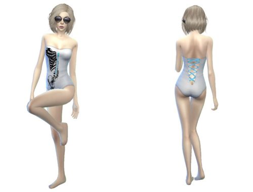 Iron Fist Skeleton Swim Suit
