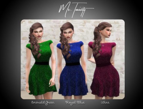Vintage Inspired Lace Patterned Tea Dress - City Living
