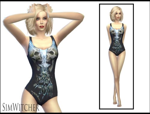Goth Style Swimwear
