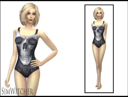Goth Style Swimwear