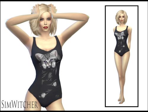 Goth Style Swimwear