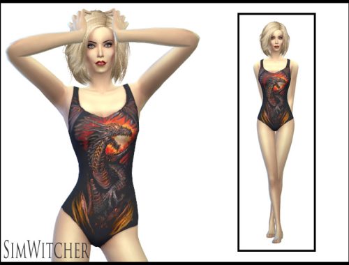 Goth Style Swimwear