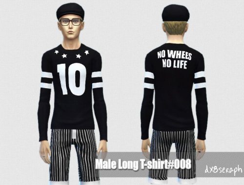 Male Long T-Shirt#002