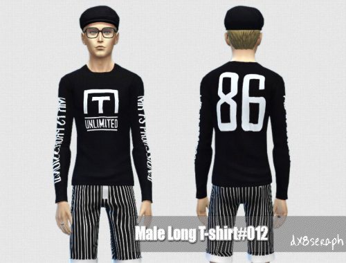 Male Long T-Shirt#002