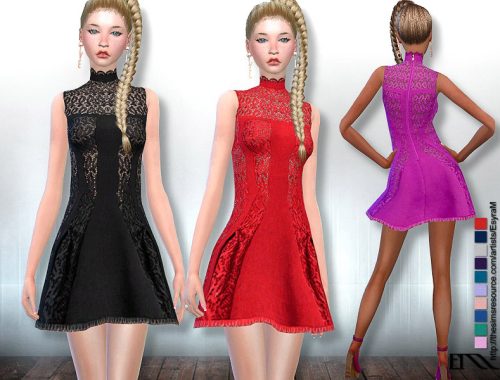 Sleeveless Mock_Neck Dress