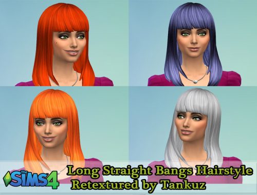 Tankuz - Long Straight Bangs Hairstyle Retextured