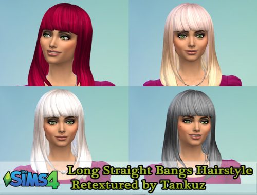 Tankuz - Long Straight Bangs Hairstyle Retextured