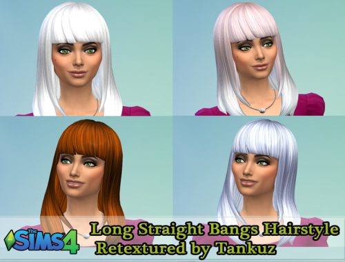 Tankuz - Long Straight Bangs Hairstyle Retextured